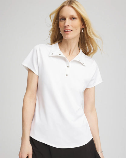 Zenergy® UPF Mockneck Short-Sleeve Top - Chico's