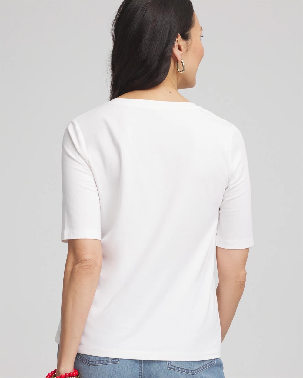 Coral Print V-Neck Perfect Tee - Chico's