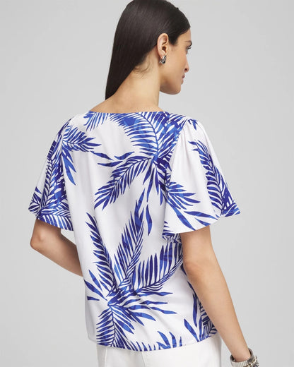 Flutter Sleeve Satin Top - Chico's