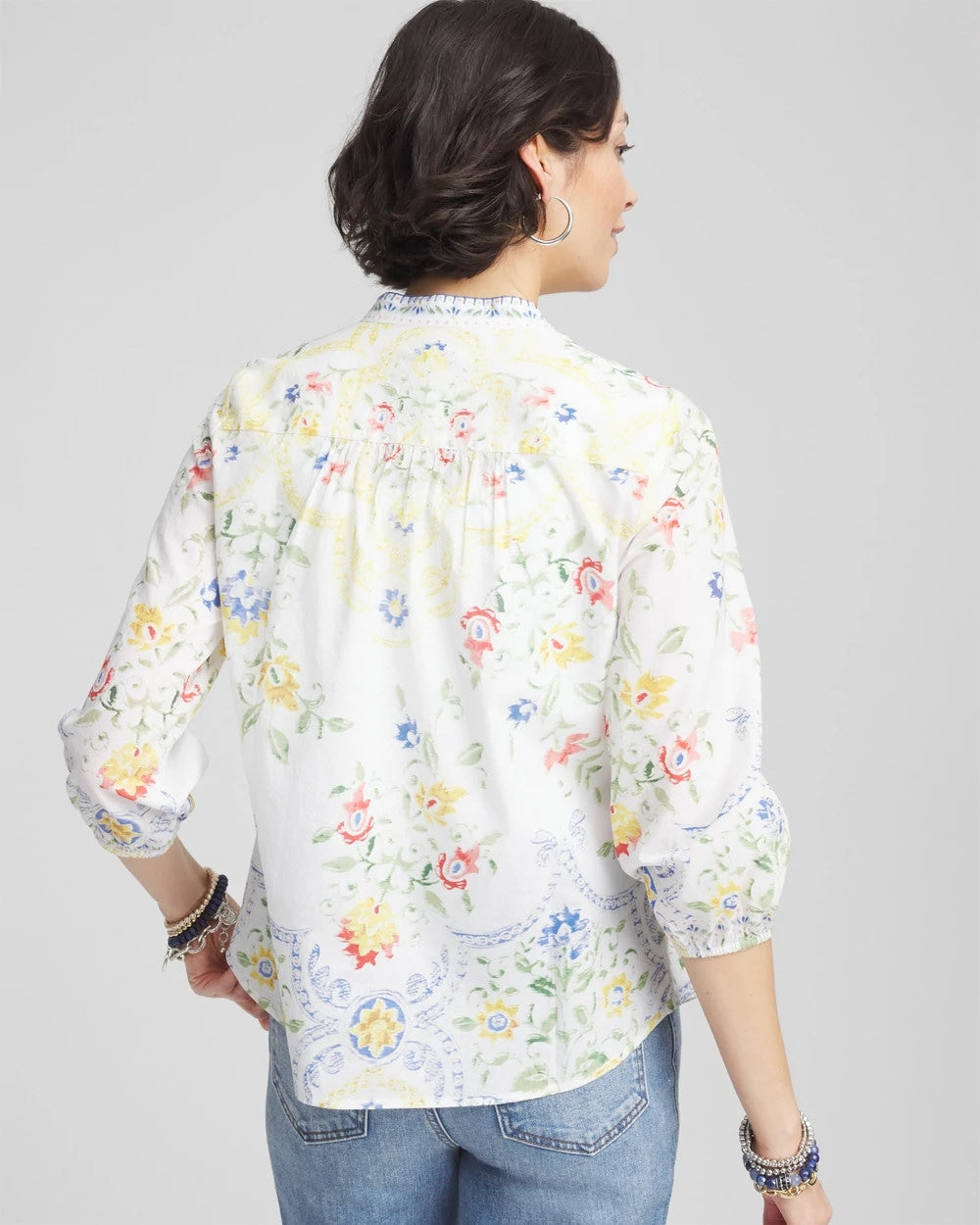 Floral Billow-Sleeve Blouse - Chico's