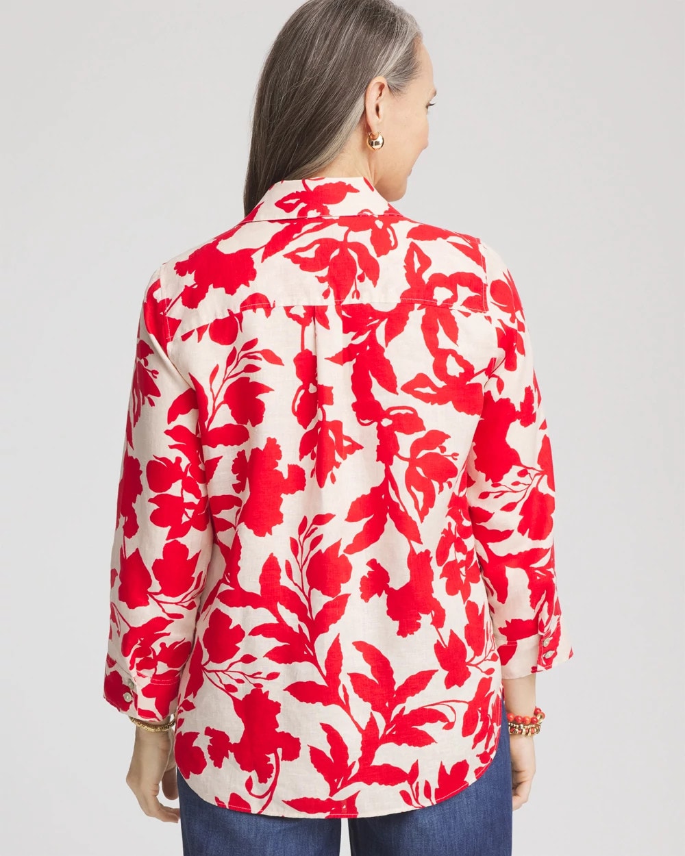 No Iron™ Floral Linen Shirt - Chico's