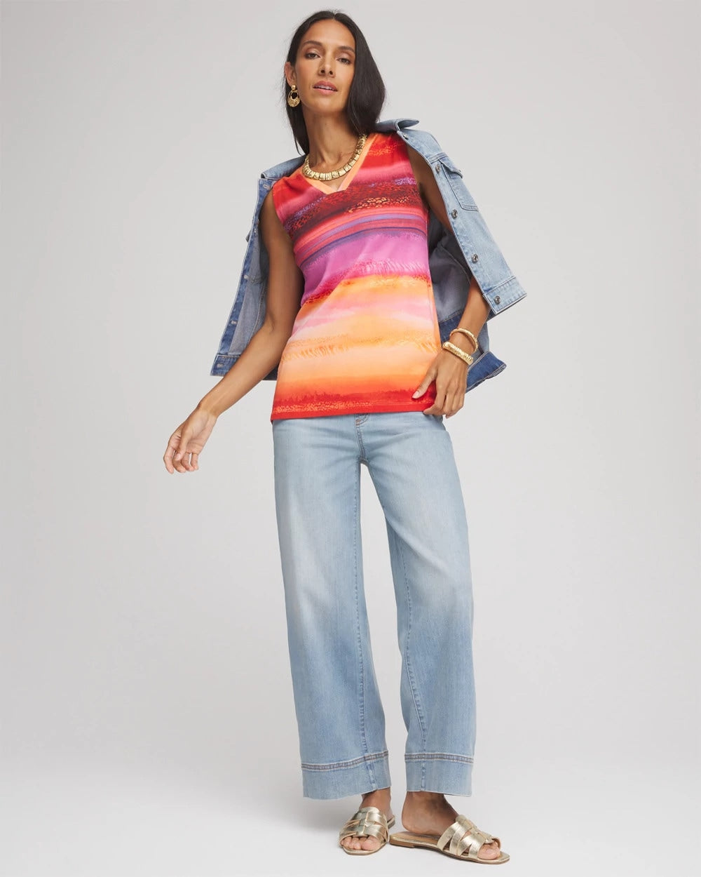Rio Sunset Sleeveless Tank - Chico's