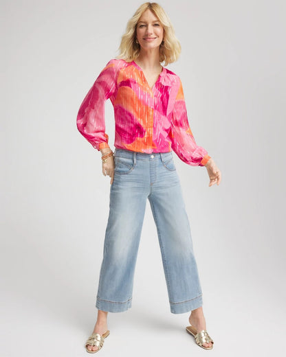 Watercolor Classic Fit Chiffon Blouse - Chico's