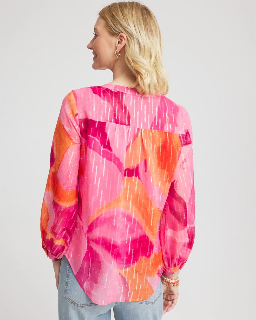 Watercolor Classic Fit Chiffon Blouse - Chico's