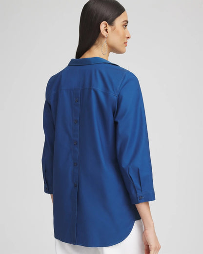 No Iron™ Paisley Buttonback Tunic - Chico's
