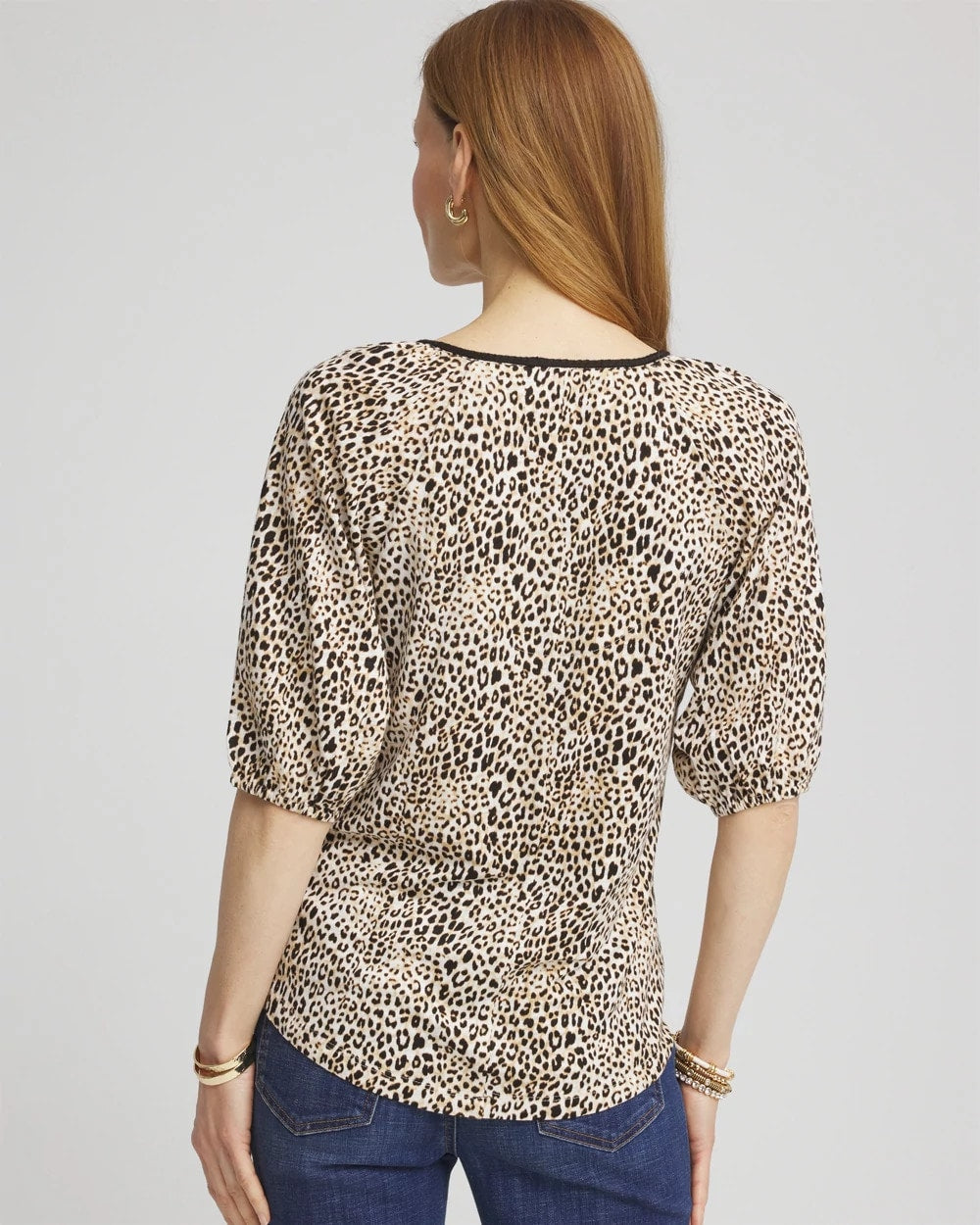 Leopard Braided Linen Top - Chico's