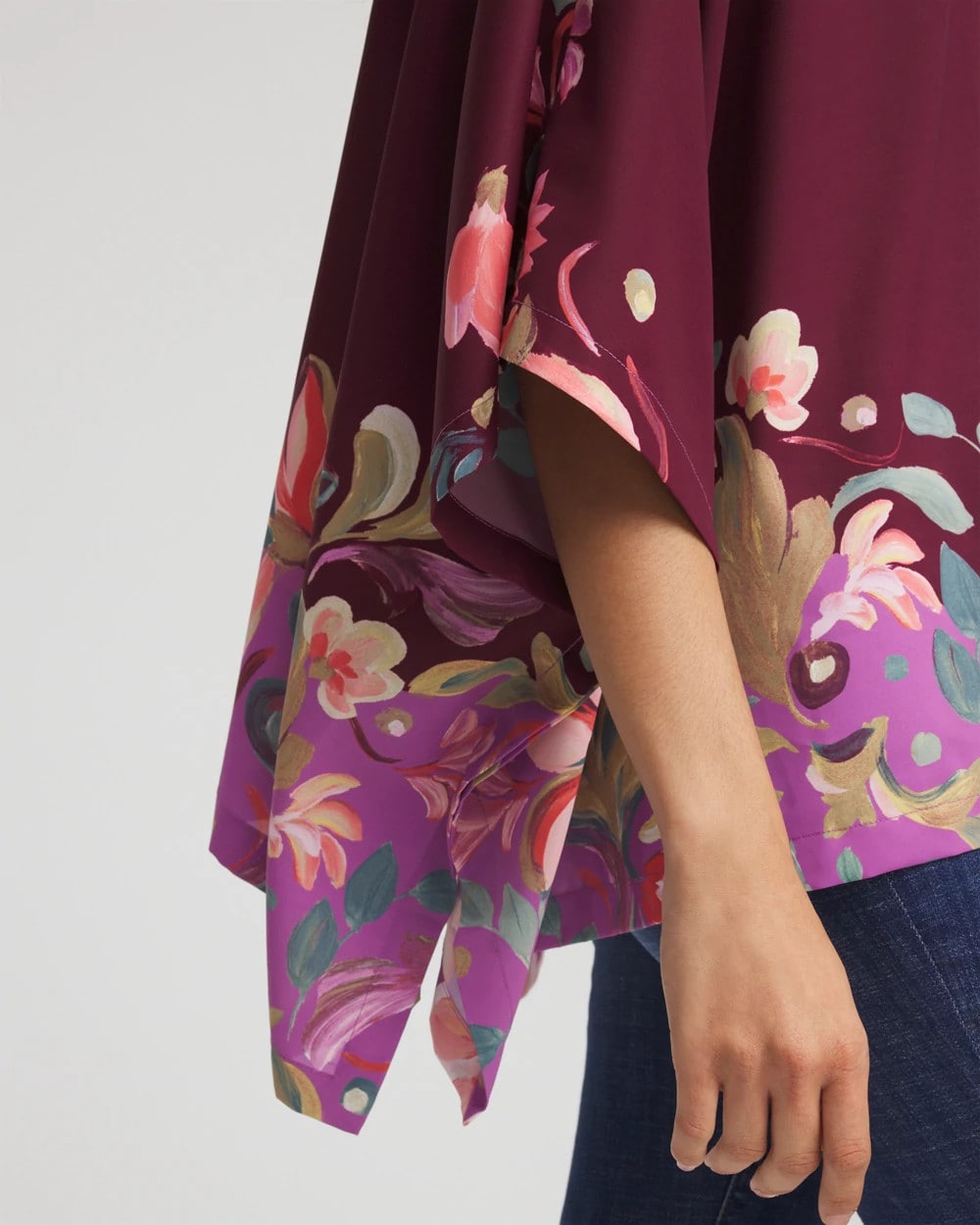 Printed Boatneck Pullover Poncho - Chico's