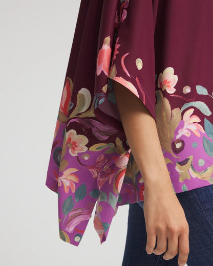 Printed Boatneck Pullover Poncho - Chico's