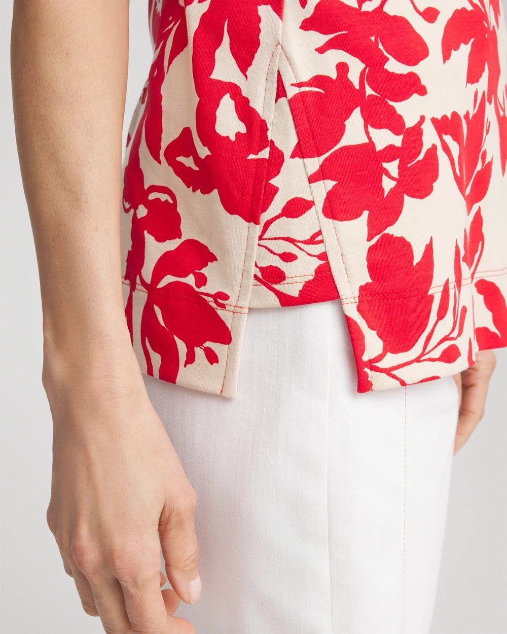 Floral Sleeveless V-Neck Tunic - Chico's