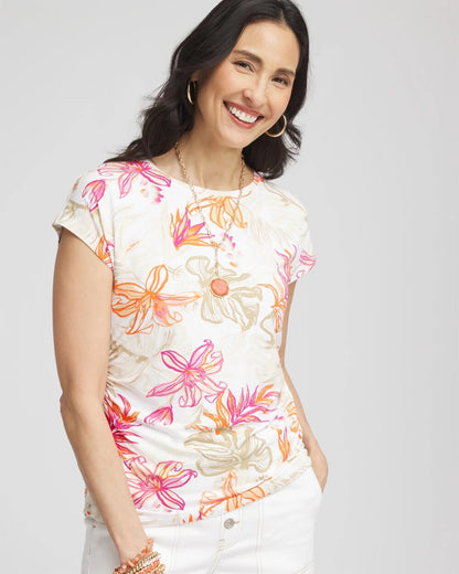 Touch of Cool™ Tropical Floral Dolman Tee - Chico's