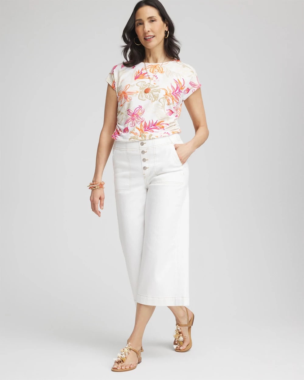 Touch of Cool™ Tropical Floral Dolman Tee - Chico's