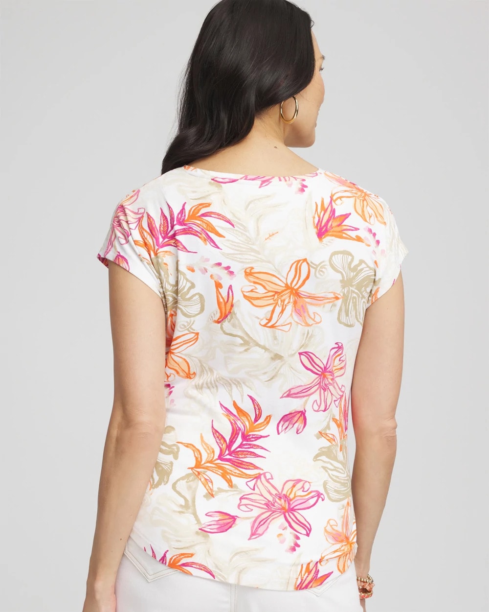 Touch of Cool™ Tropical Floral Dolman Tee - Chico's