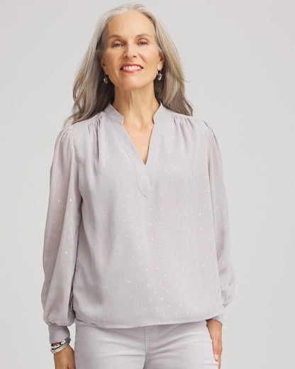 Georgette Clip Dot Blouse - Chico's