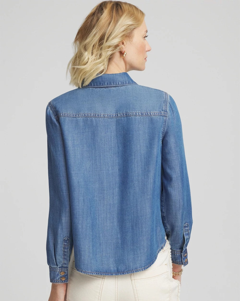 Tencel™ Colorblock Classic-Fit Shirt - Chico's