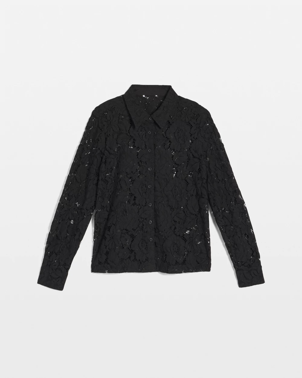 Classic-Fit Collared Lace Shirt - Chico's