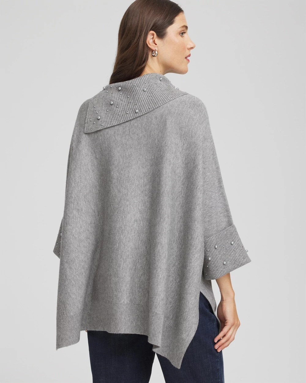 Embellished Sweater Poncho - Chico's