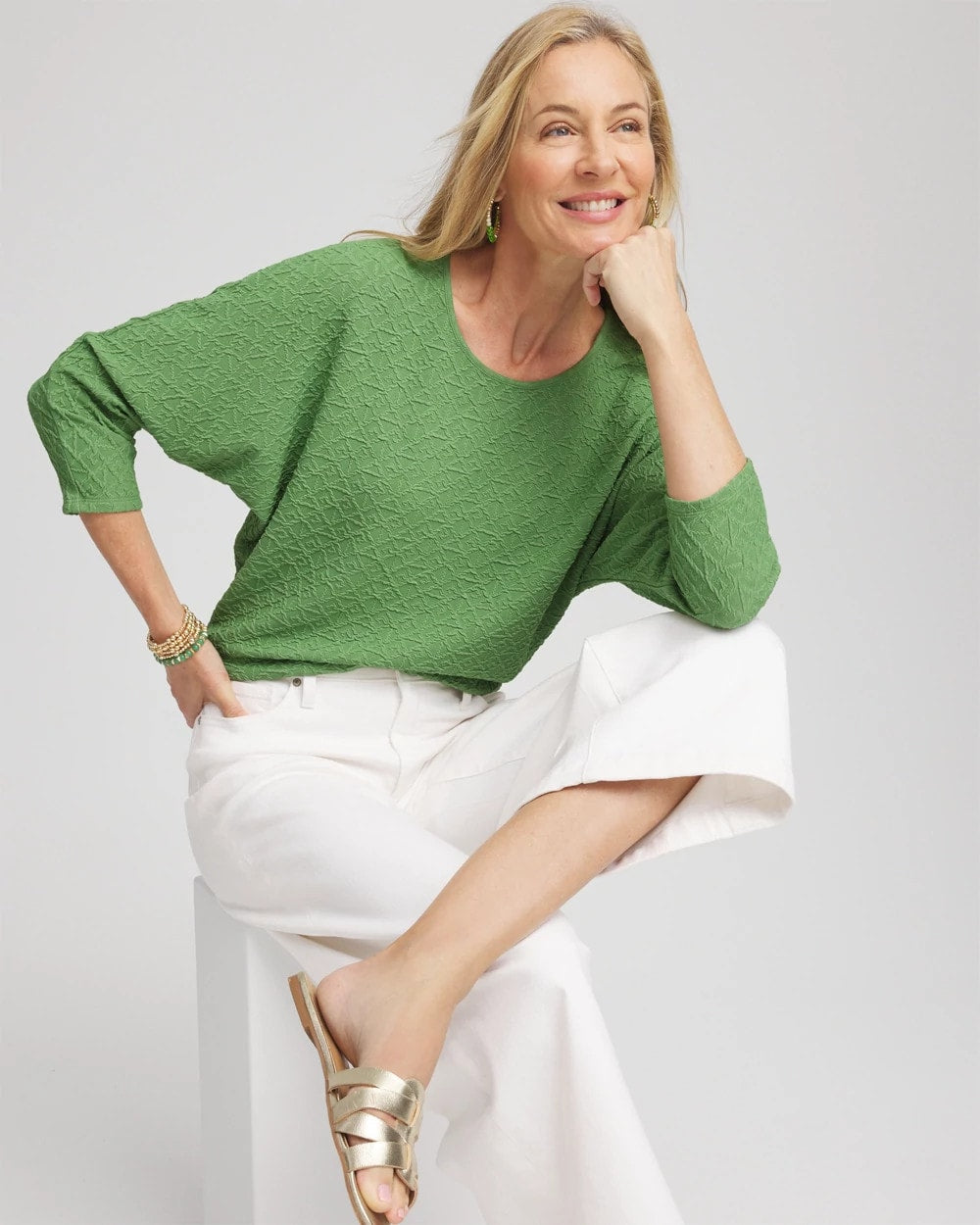 Textured Wedge Top - Chico's
