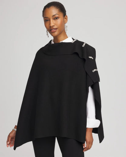 Embellished Bow Poncho - Chico's
