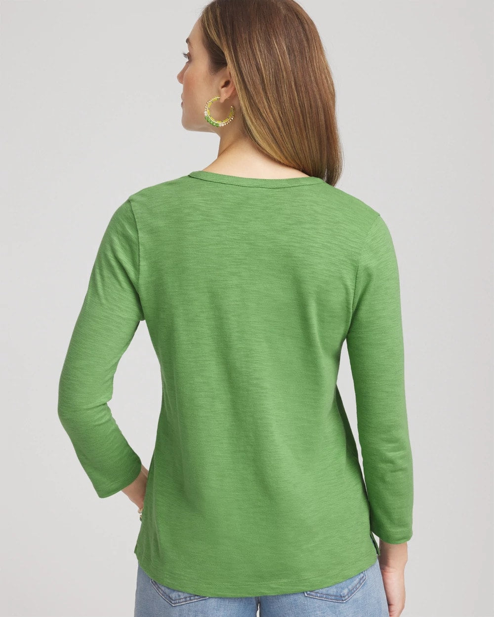 Cotton Slub Henley Shirt - Chico's