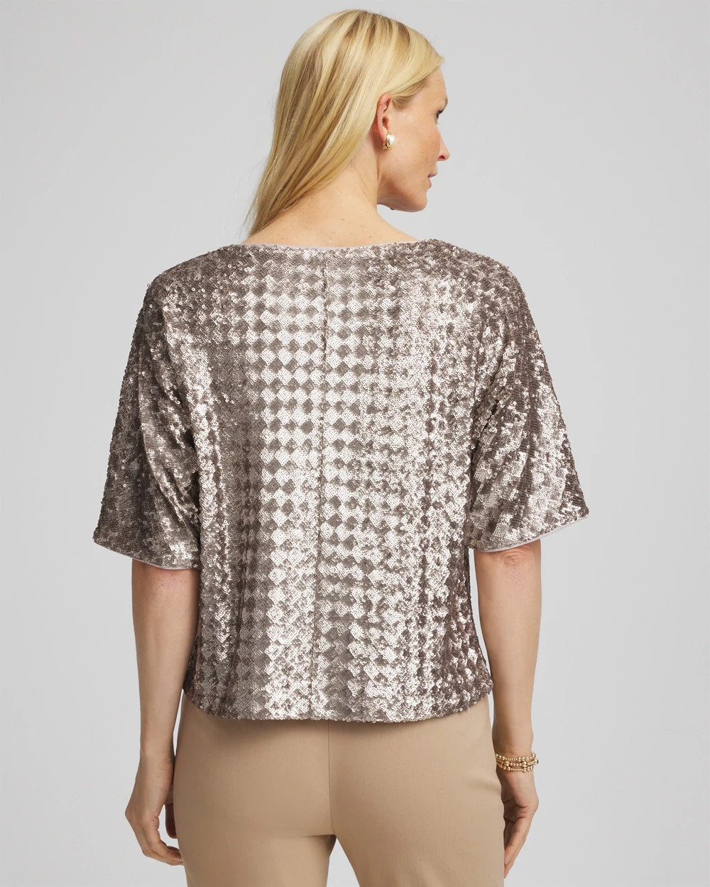 Art Deco Dolman Sequins Tee - Chico's