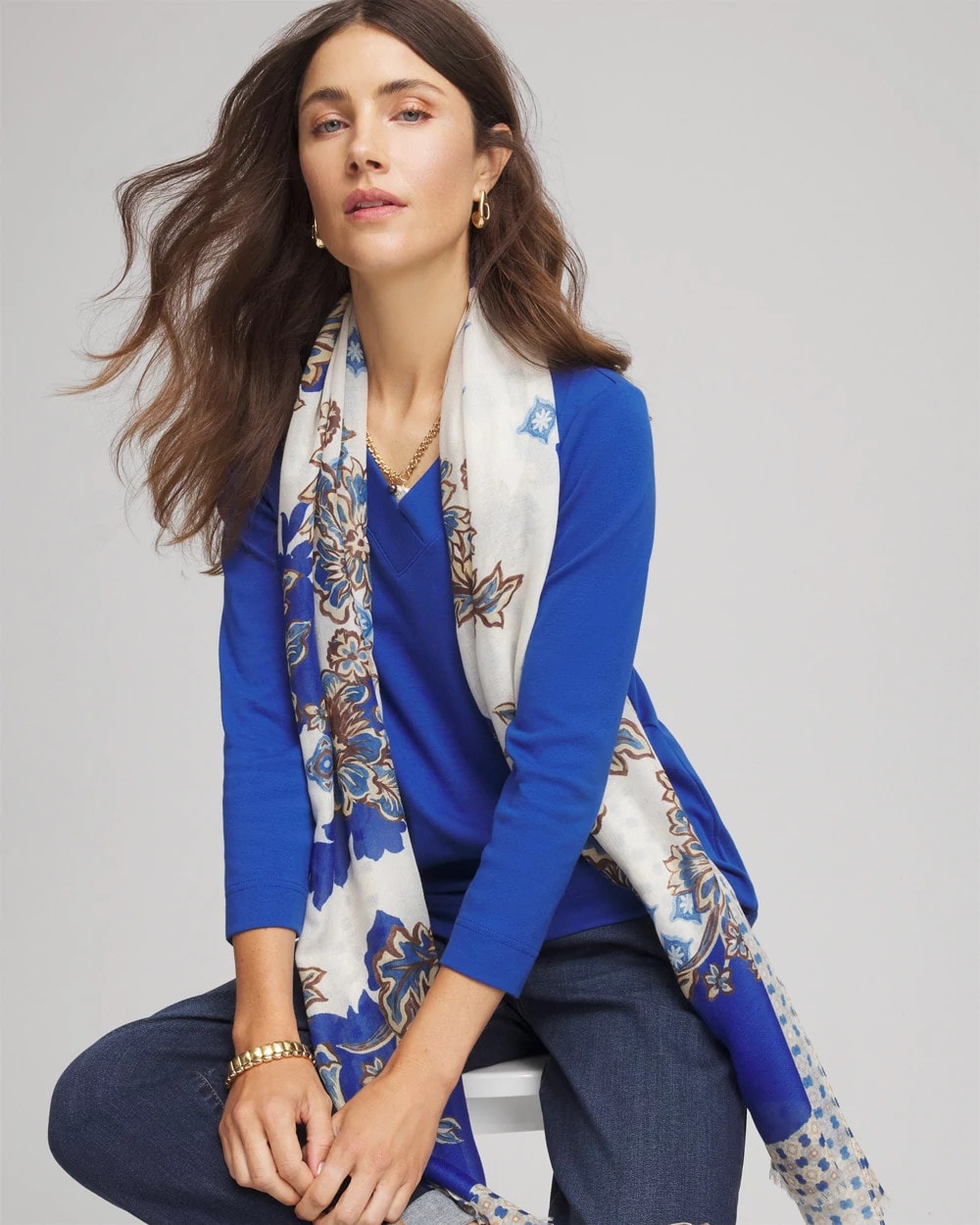 Pima Cotton 3/4 Sleeve Tee - Chico's