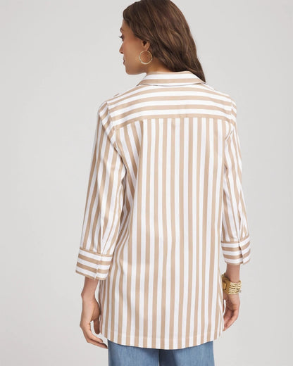 No Iron™ Neutral Striped Tunic - Chico's