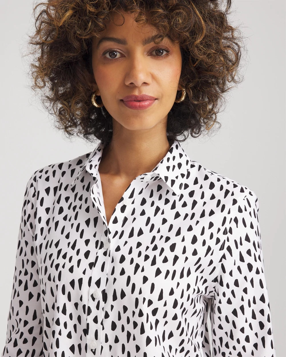 No Iron™ Polka Dot  Shirt - Chico's