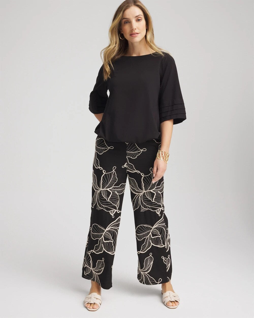 Boatneck Bubble-Hem Top - Chico's