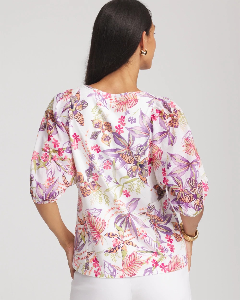Floral Dolman Sleeve Knit Top - Chico's