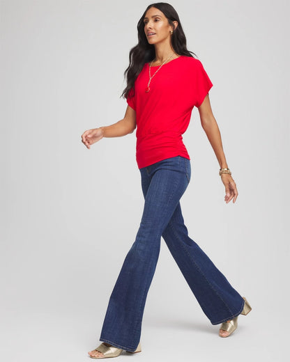Touch of Cool™ Ruched Banded Hem Top - Chico's