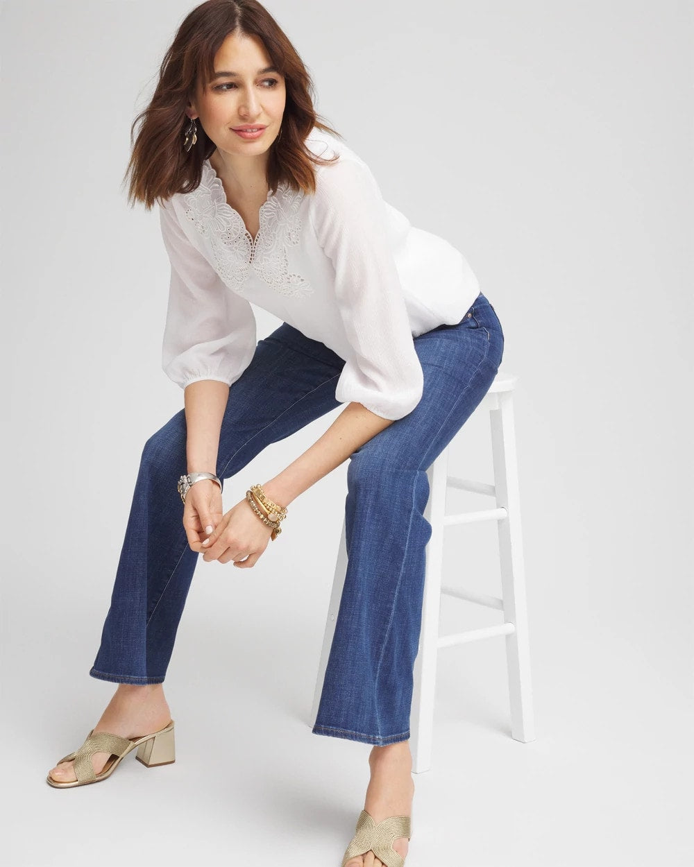 Embroidered Cutout Blouse - Chico's