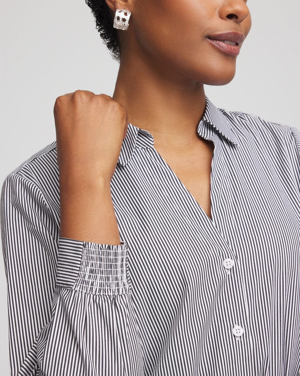 Poplin Stripe Shirt - Chico's
