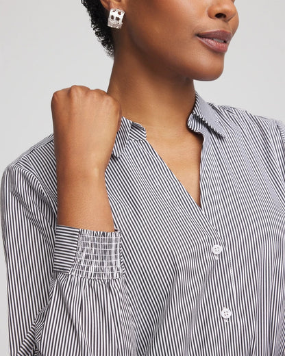 Poplin Stripe Shirt - Chico's