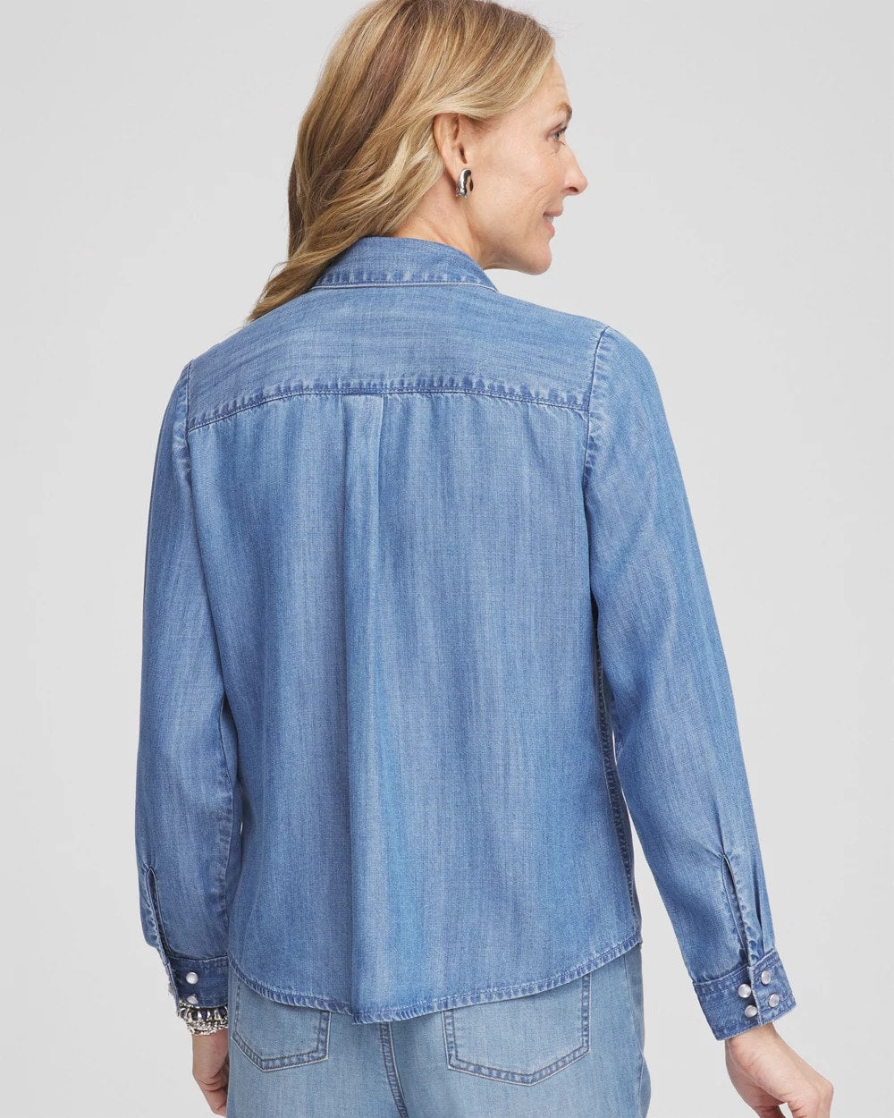 Embroidered Tencel™ Denim Shirt - Chico's