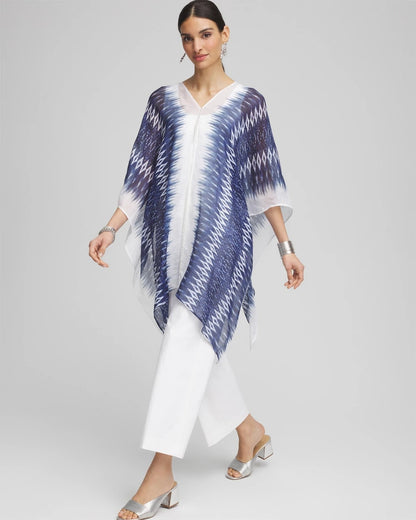 Long Embellished Linen Kaftan - Chico's