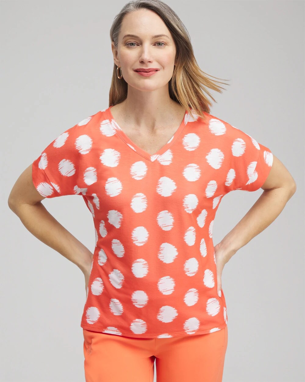 Zenergy® Dots Drop Shoulder Tee - Chico's