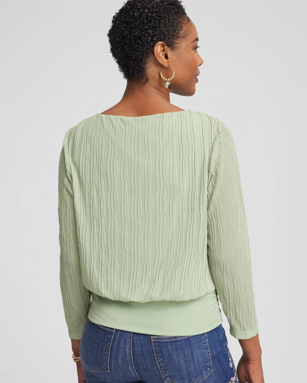 Touch of Cool™ Textured Banded-Hem Top - Chico's