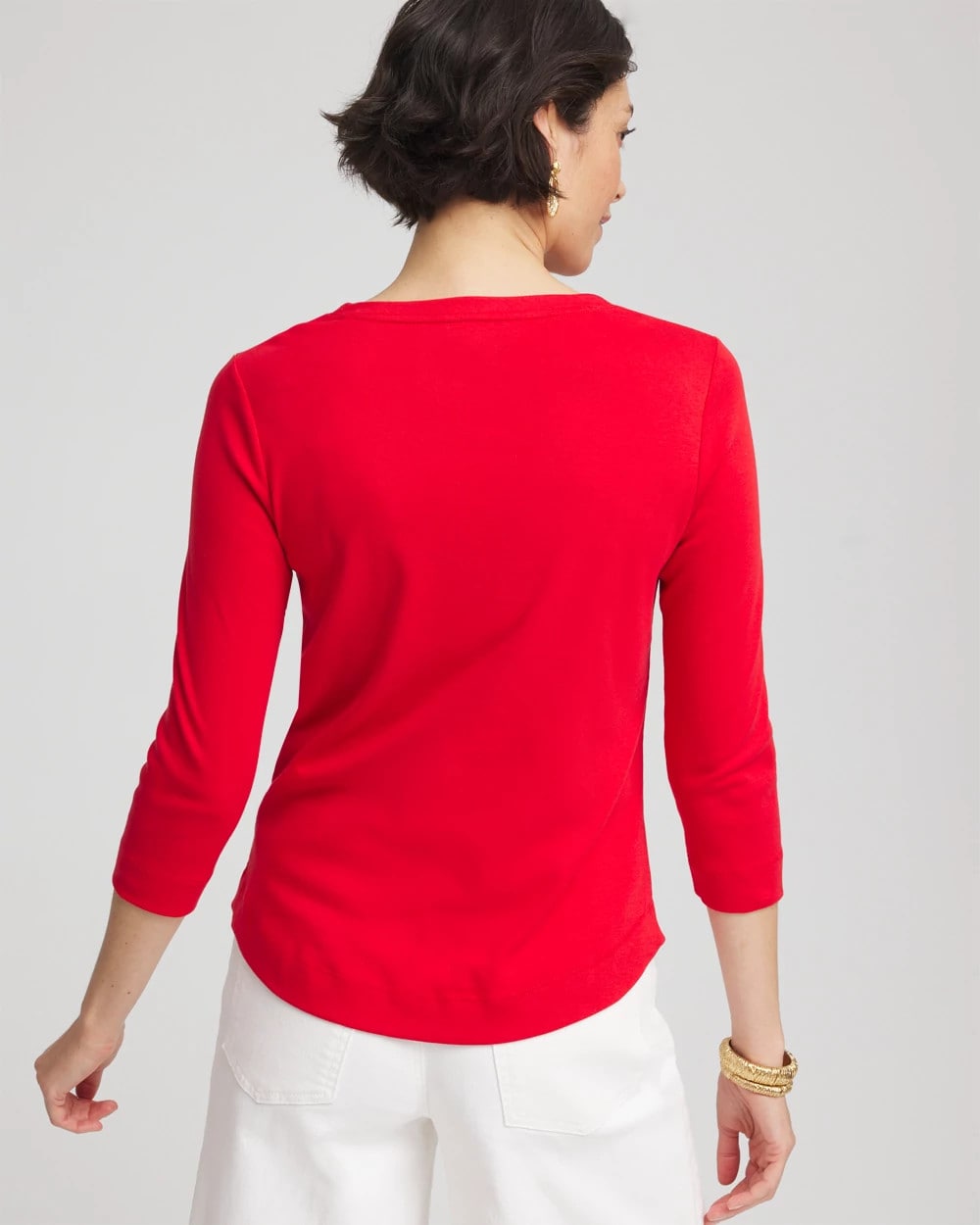 Everyday 3/4 Sleeve V-Neck Tee - Chico's