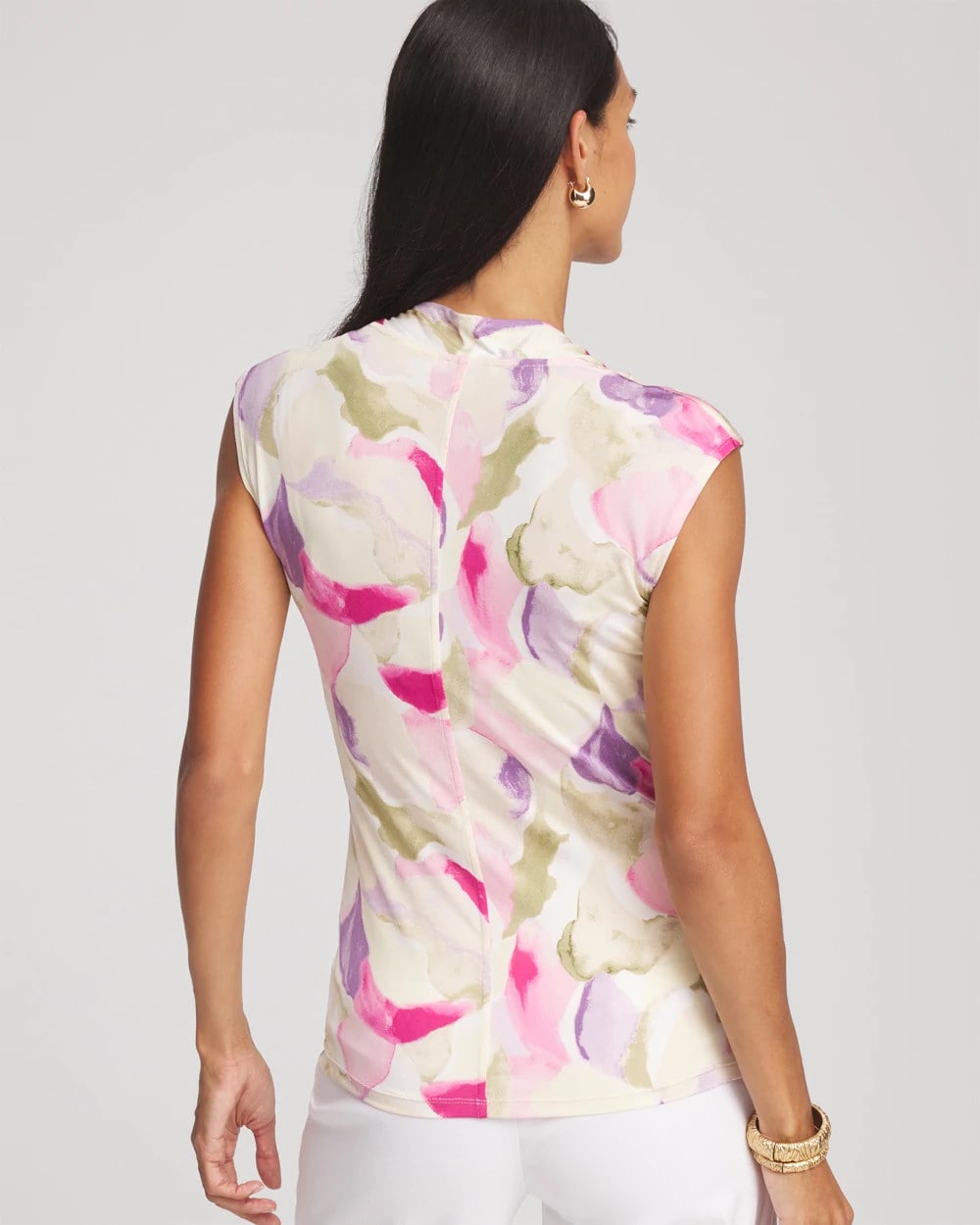 Watercolor Print Surplice Top - Chico's