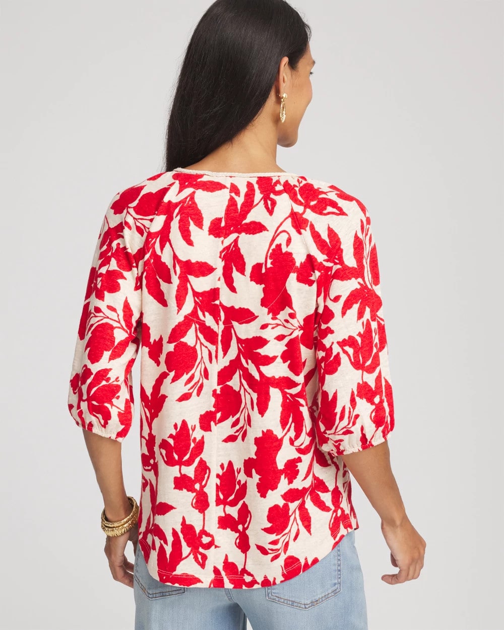 Floral Braided Linen Top - Chico's
