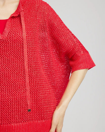 Sequin Open Knit Poncho - Chico's