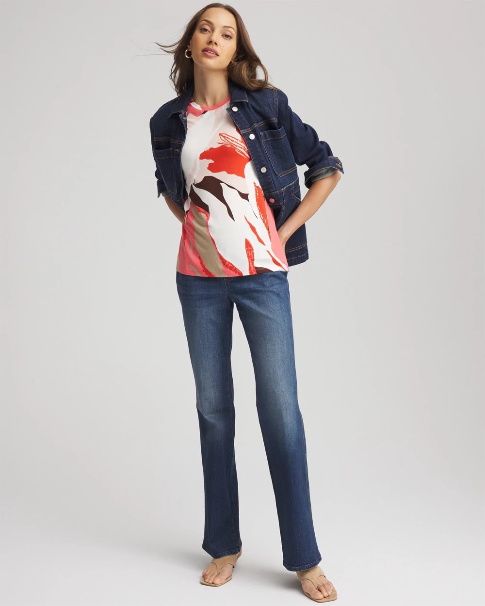 Touch of Cool™ Elbow-Sleeve Perfect Tee - Chico's