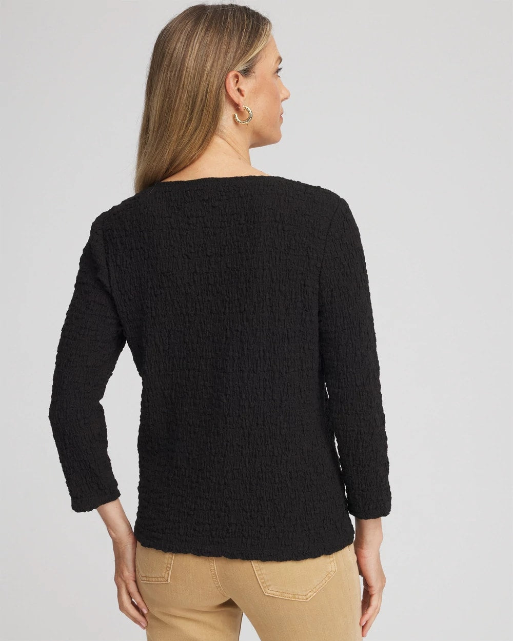 Textured Scoopneck Cardigan - Chico's