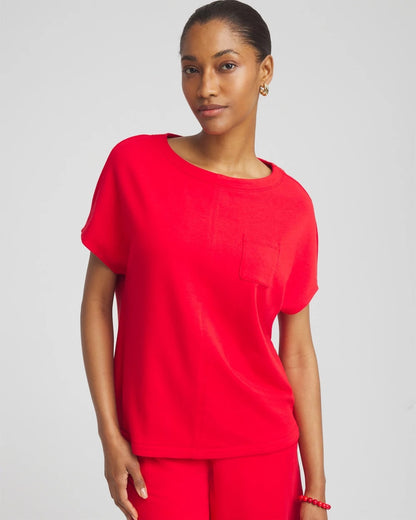 Zenergy® French Terry Pocket Shirt - Chico's