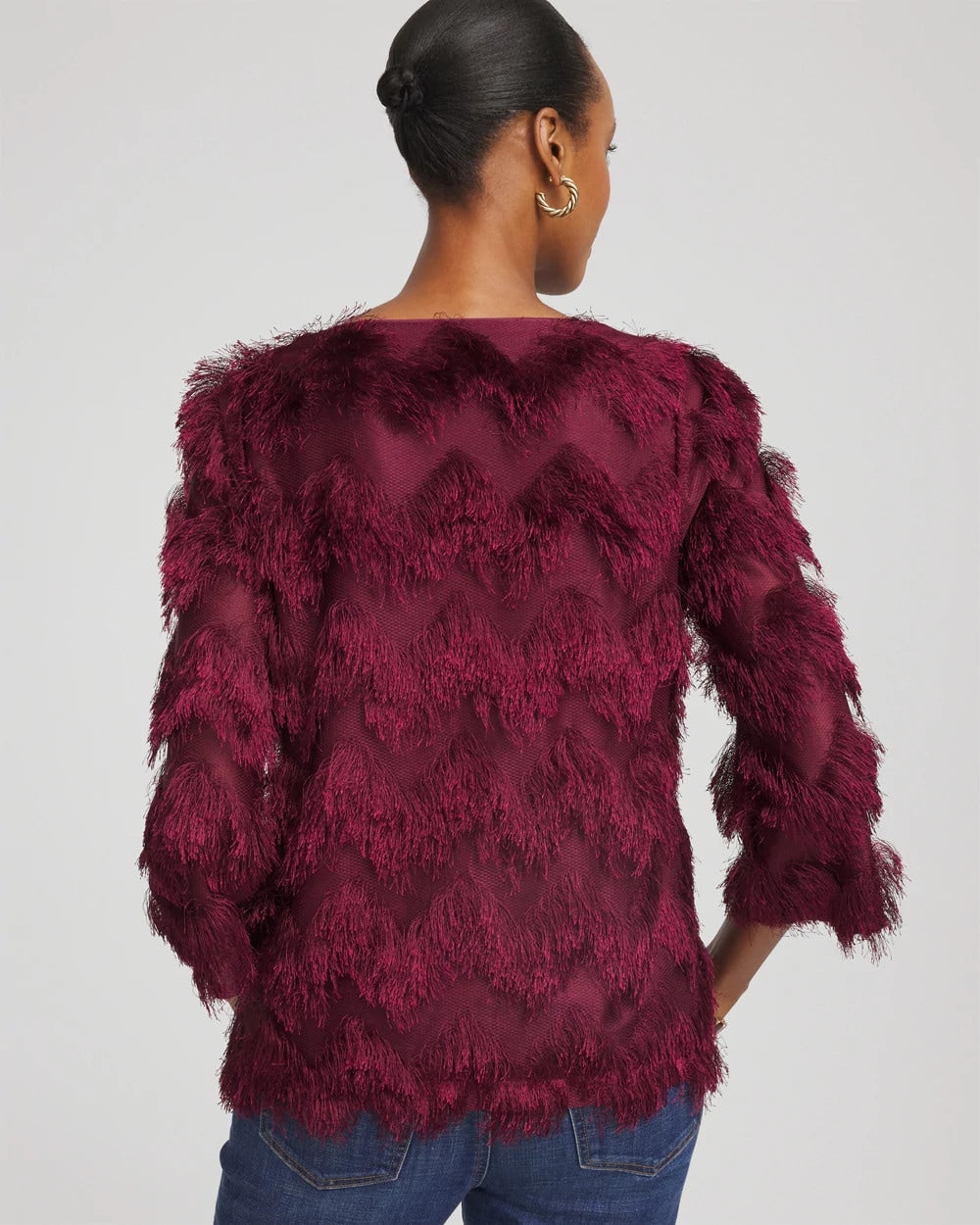 Chevron Fringe Party Top - Chico's