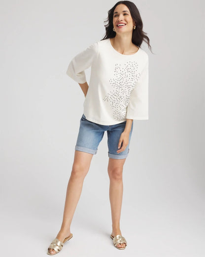 Soutache Embroidered Wildflower Top - Chico's