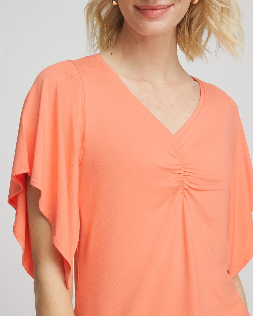 Touch of Cool™ Handkerchief-Sleeve V-Neck Tee - Chico's