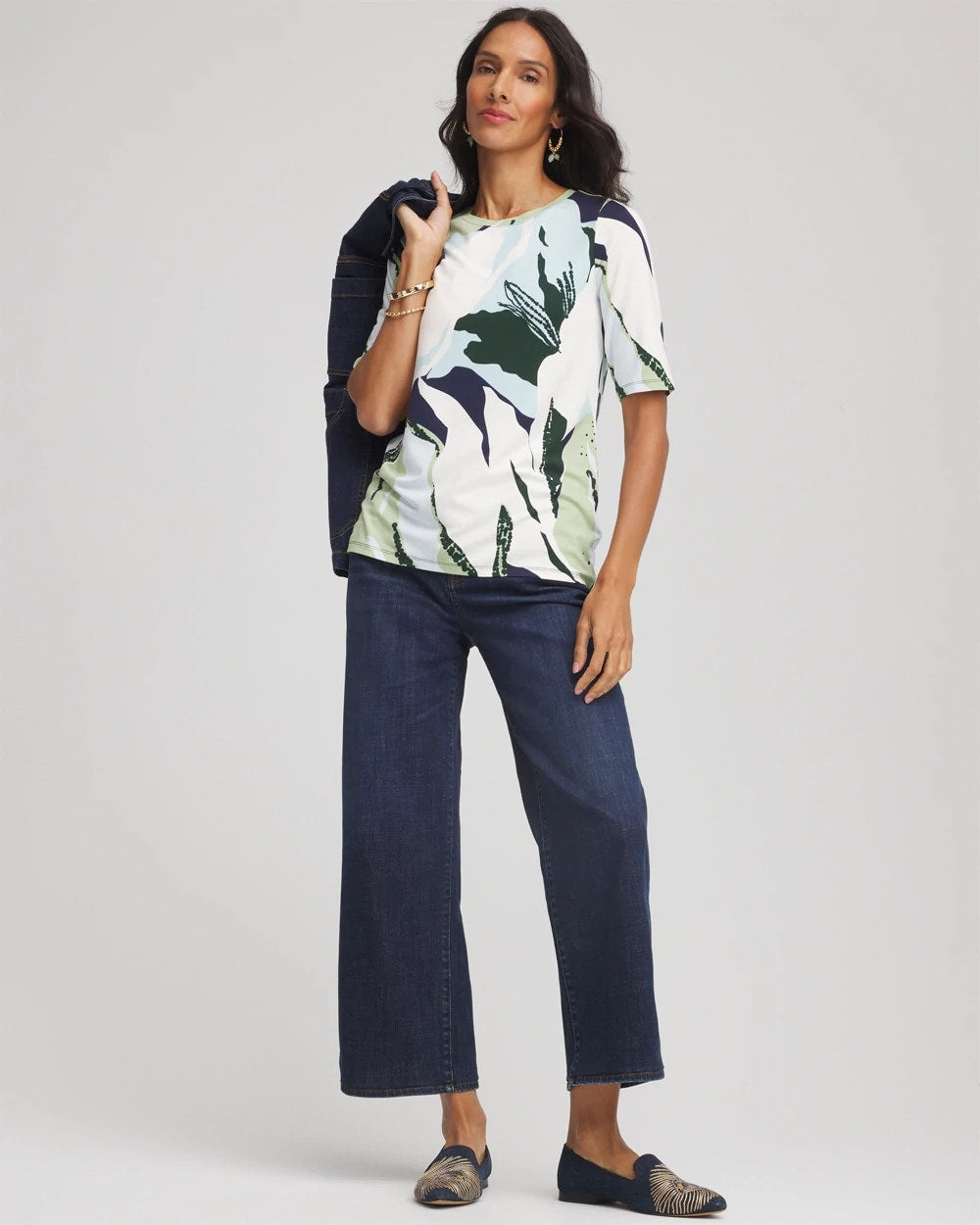 Touch of Cool™ Elbow-Sleeve Perfect Tee - Chico's