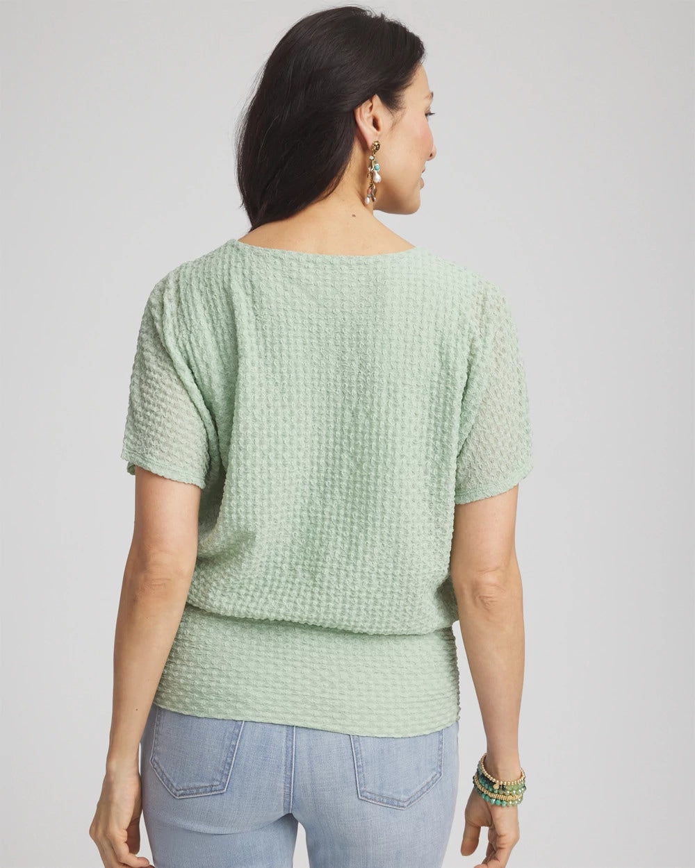 Jacquard Banded Hem Top - Chico's