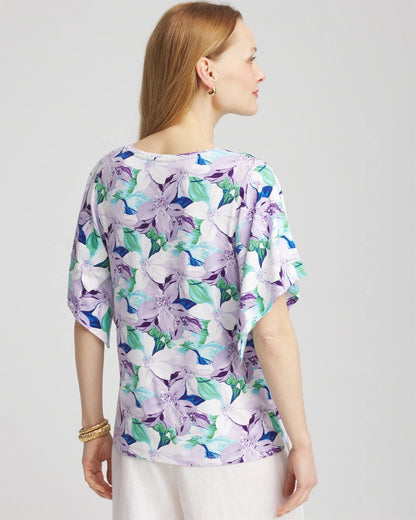 Touch of Cool™ Lily Handkerchief-Sleeve V-Neck Tee - Chico's